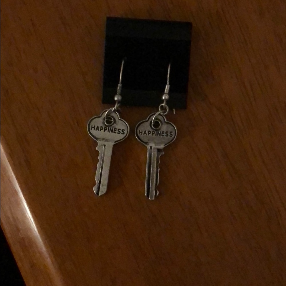 Happiness Key Earrings